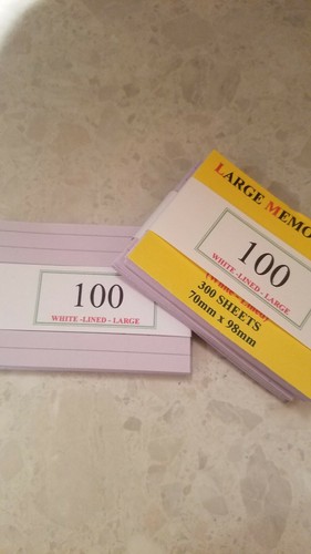 Large memo block refill - memo,