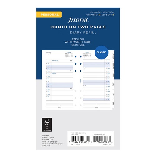 Filofax 2027 diary personal - filofax,